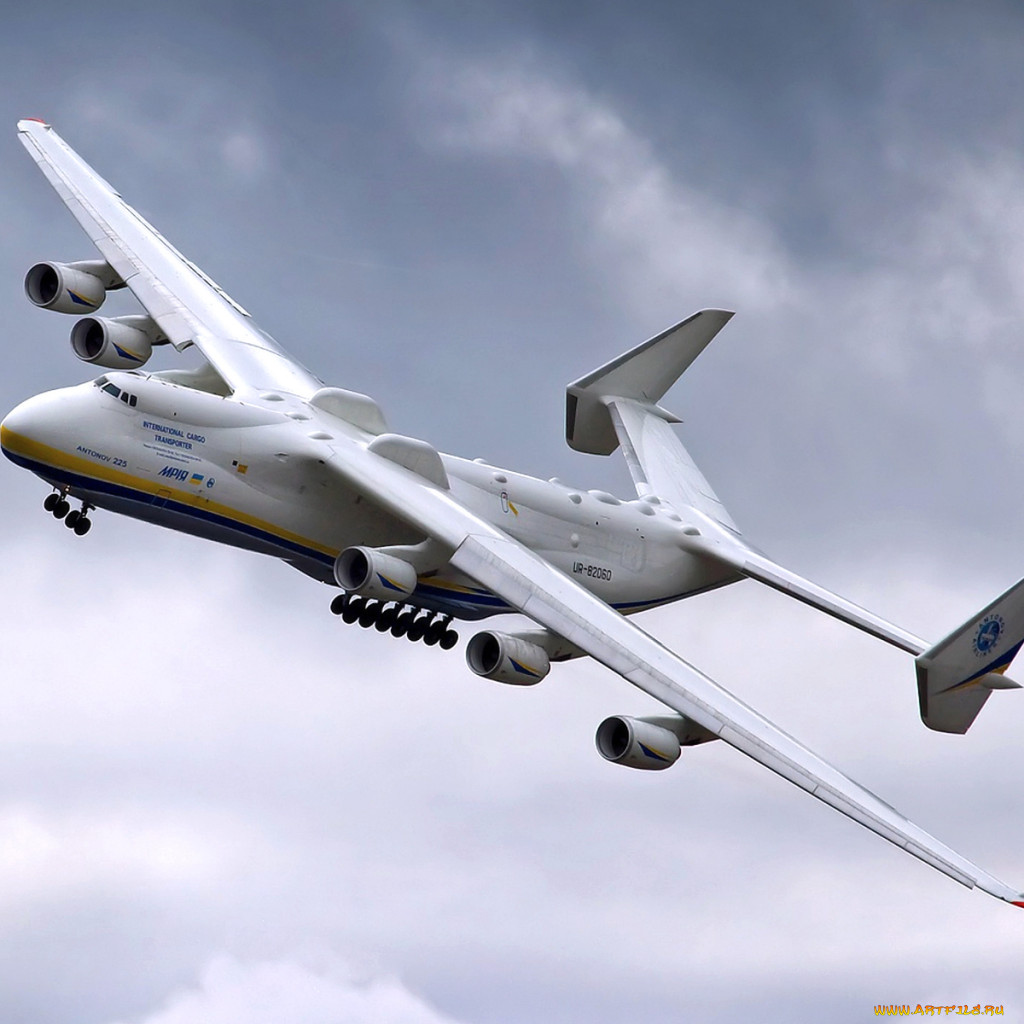 Обои Ан-225 Мрия Авиация Грузовые самолёты, обои для рабочего стола,  фотографии ан, 225, мрия, авиация, грузовые, самолёты, тяжелый,  транспортный, грузовой, самолет Обои для рабочего стола, скачать обои  картинки заставки на рабочий стол.